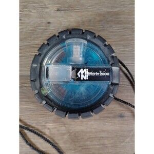 Vtg MORIN VION MINI 2000 Hand Bearing Compass w CASE Paris France Hiking Boating